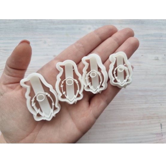 "Dwarf", set of 4 cutters, one clay cutter or FULL set