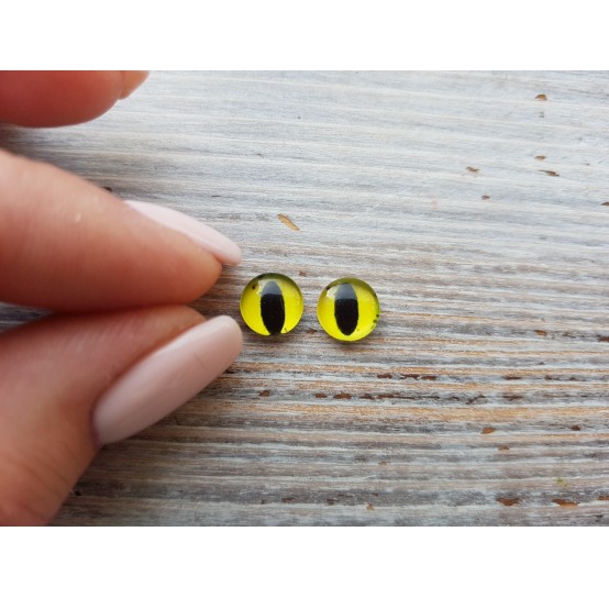 Glass eyes Yellow 2, ~ Ø 0.8 cm