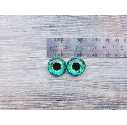 Glass eyes Green 4, ~ Ø 2 cm