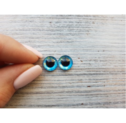 Glass eyes Blue 11, ~ Ø 1 cm