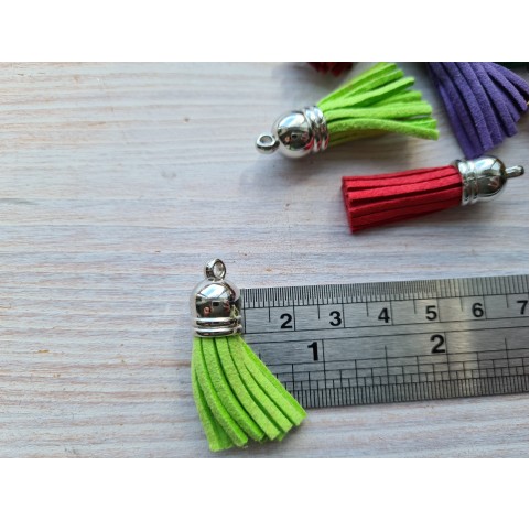 Decor for key chains, 1*3.5, various colors, 10 pcs.