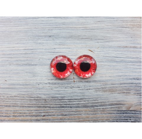 Glass eyes Red 1, ~ Ø 1.8 cm
