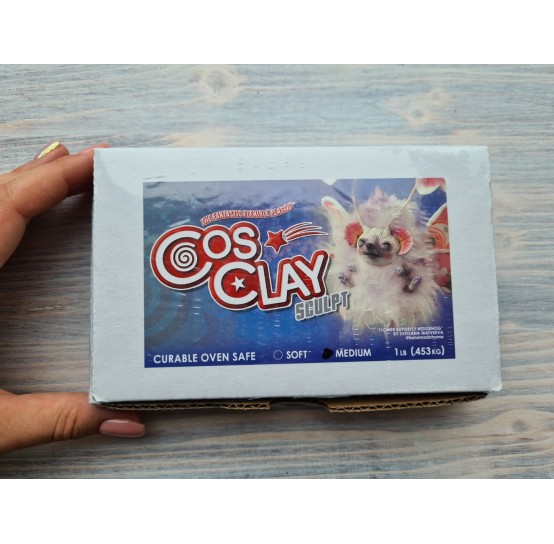 CosClay Sculpt Gray Medium Firm, 453 g (1 lb)