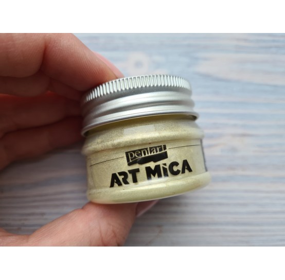 PENTART Art Mica mineral powder, Yellow, 9g