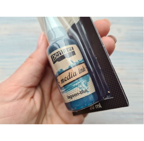 PENTART alcohol-based ink, lagoon-blue, 20 ml, No. 21044