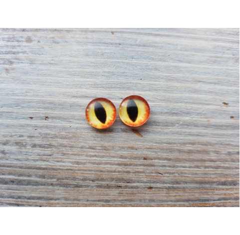 Glass eyes Yellow 2, ~ Ø 0.6 cm