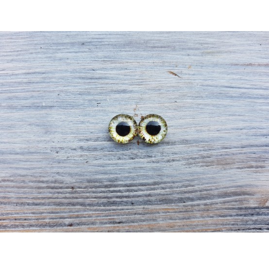 Glass eyes Green 12, ~ Ø 0.8 cm