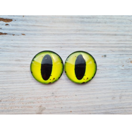 Glass eyes Yellow 2, ~2,5 cm