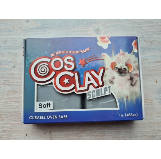CosClay Sculpt Gray Soft, 453 g (1 lb)
