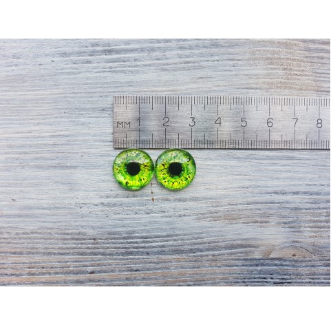 Glass eyes Green 1, ~ Ø 1.6 cm
