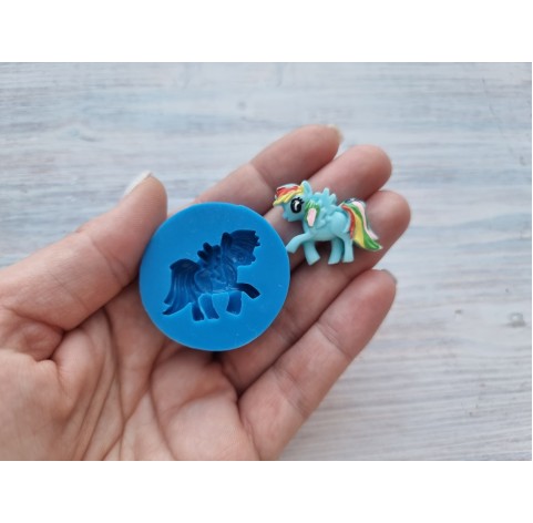 Silicone mold, Cartoon pony, ~ 2.6 cm