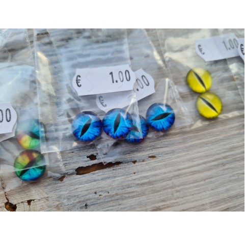 Glass eyes, Random choice Style 1, ~ Ø 1,2 cm