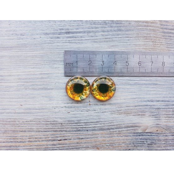 Glass eyes Brown 1, ~ Ø 2 cm