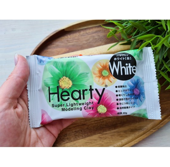 Padico Hearty, white, super light weight modeling clay, 40 g