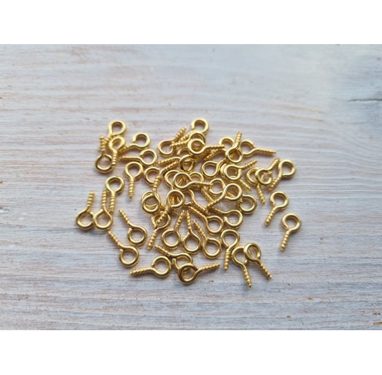 Screws, gold, ~ 50pcs., 5*10 mm