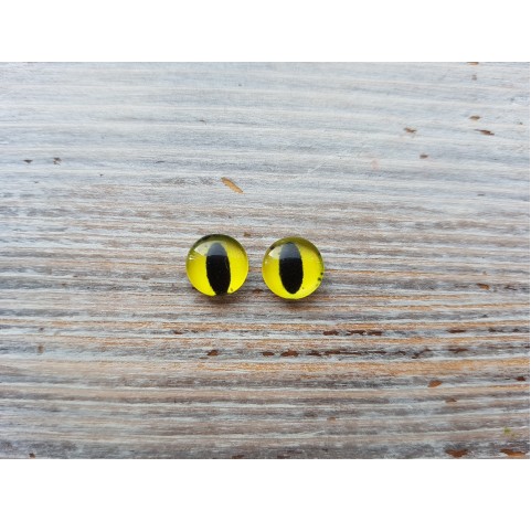 Glass eyes Yellow 2, ~ Ø 0.8 cm