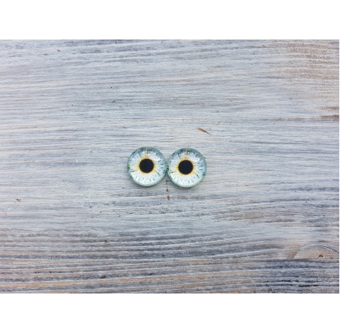 Glass eyes Blue 1, ~ Ø 1.4 cm