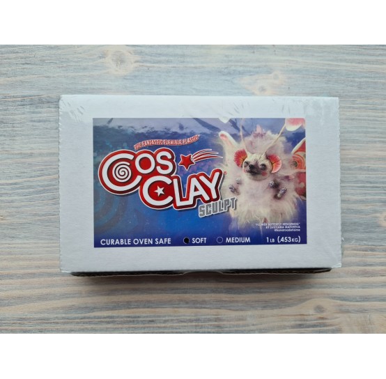 CosClay Sculpt Gray Soft, 453 g (1 lb)