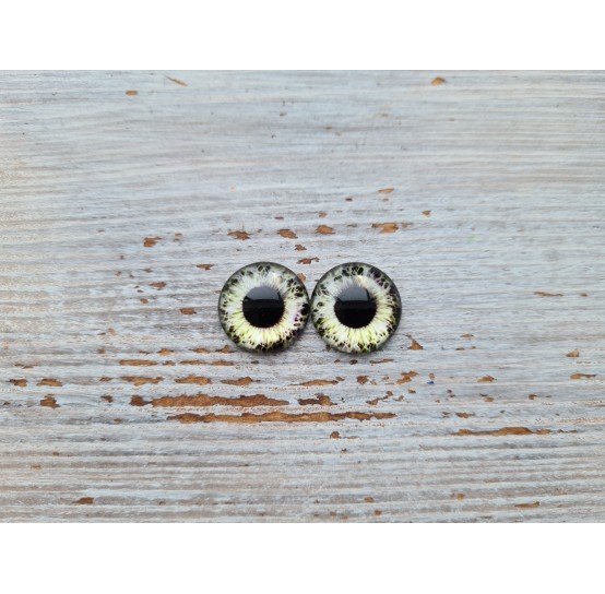 Glass eyes Green 12, ~ Ø 0.8 cm