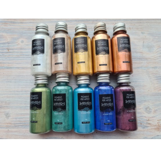 Metallic pigments SAHARA, set of 10 colors