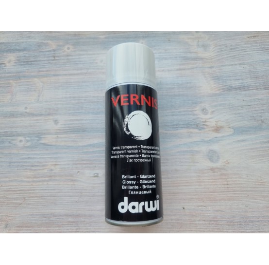 Darwi varnish spray, gloss, 400 ml