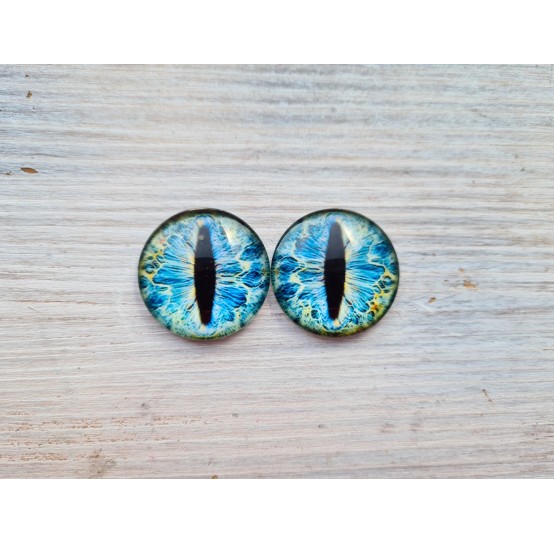 Glass eyes Blue 2, ~2,5 cm