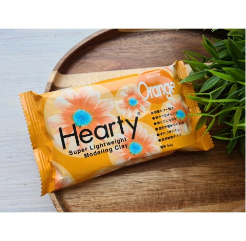 Padico Hearty, orange, super lightweight modeling clay, 50 g