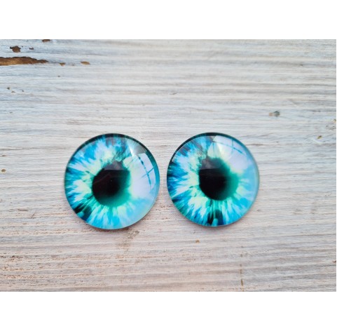 Glass eyes Blue 3, ~ Ø 3 cm
