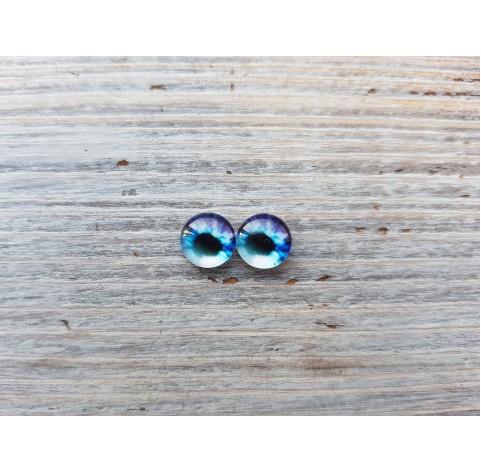 Glass eyes Blue 6, ~ Ø 0.8 cm