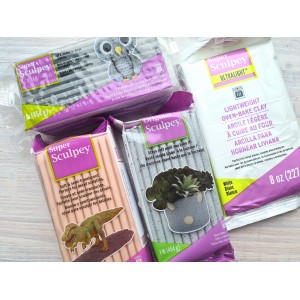 Super Sculpey Ultralight Oven-Bake Clay - Lightweight Modeling Clay For Crafts