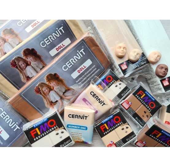 Flesh-colored polymer clay
