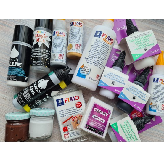 Liquid polymer clay and softeners