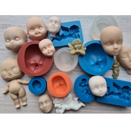 Silicone molds of dolls, characters & body parts