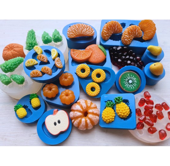 Silicone molds of fruits