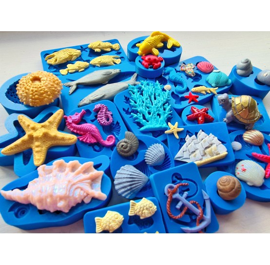 Silicone Molds of Marine Life & Sea Elements