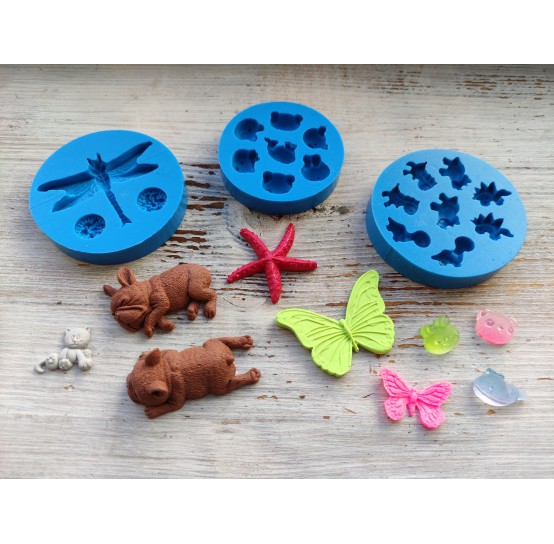 Silicone molds of animals and insects