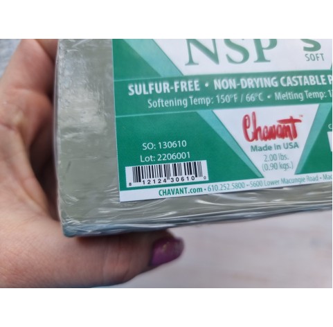 Chavant NSP modeling plasticine, Soft, 906g