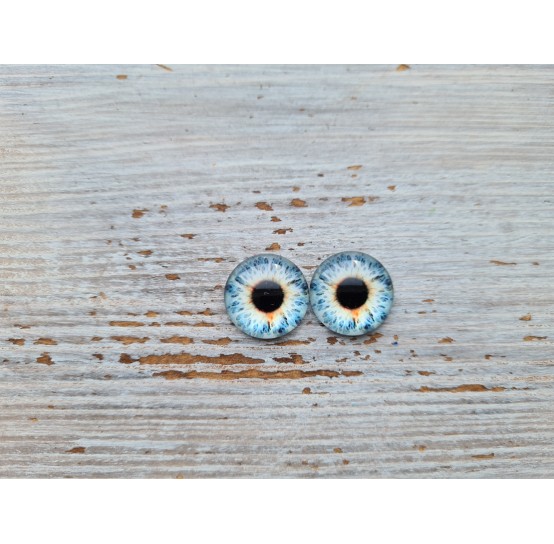 Glass eyes Blue 7, ~ Ø 0.8 cm