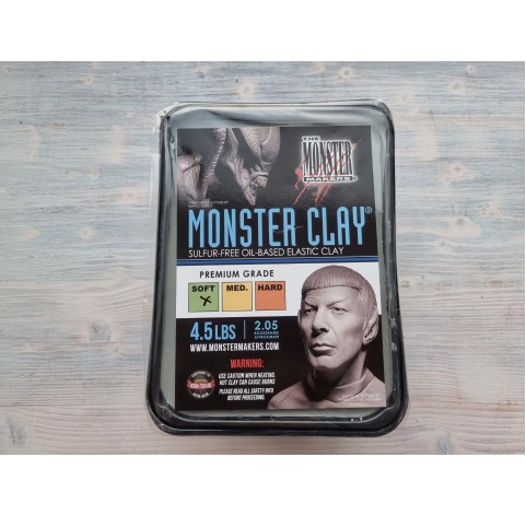 Monster Clay polymer clay, grey, soft, 2.05 kg