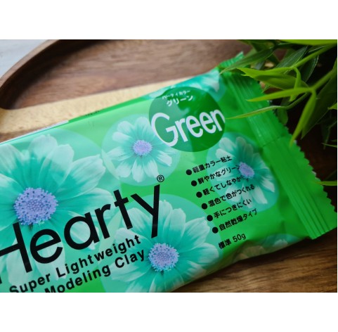 Padico Hearty, green, super lightweight modeling clay, 50 g