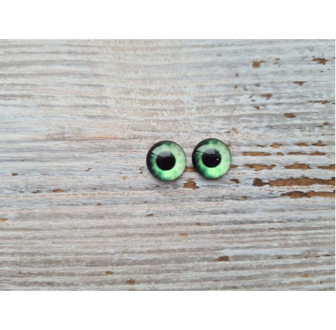 Glass eyes Green 12, ~ Ø 1 cm