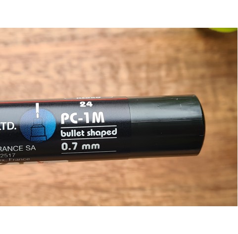 UNI Posca PC-1M, black (24), water-based marker