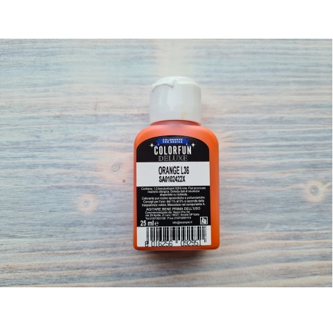 Dye for epoxy resins Colorfun Deluxe, orange, 25ml