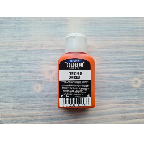 Dye for epoxy resins Colorfun Deluxe, orange, 25ml