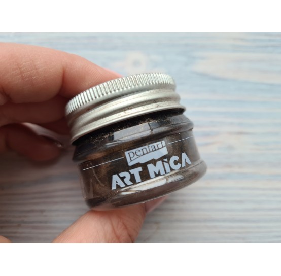 PENTART Art Mica mineral powder, Golden brown, 9g