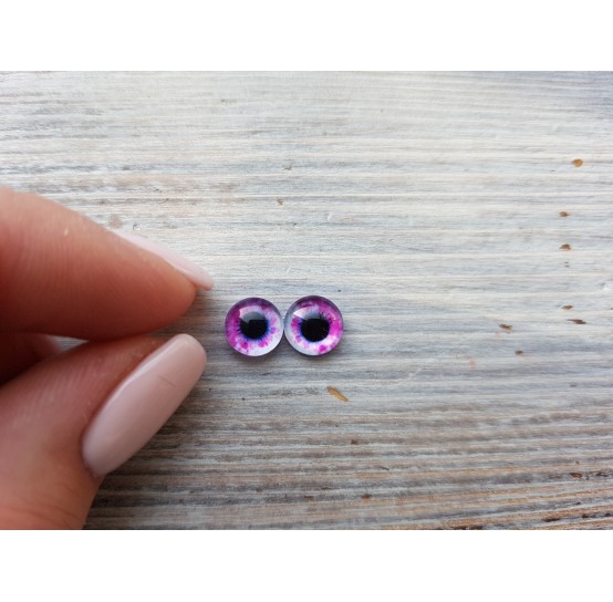 Glass eyes Violet 3, ~ Ø 0.8 cm