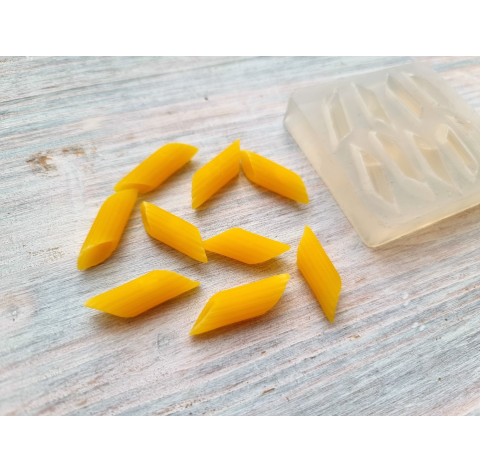 Silicone mold, Pasta / macaroni, style 4, 9 pcs., ~ 2.5 cm