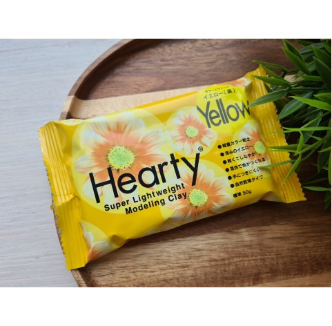 Padico Hearty, yellow, super lightweight modeling clay, 50 g