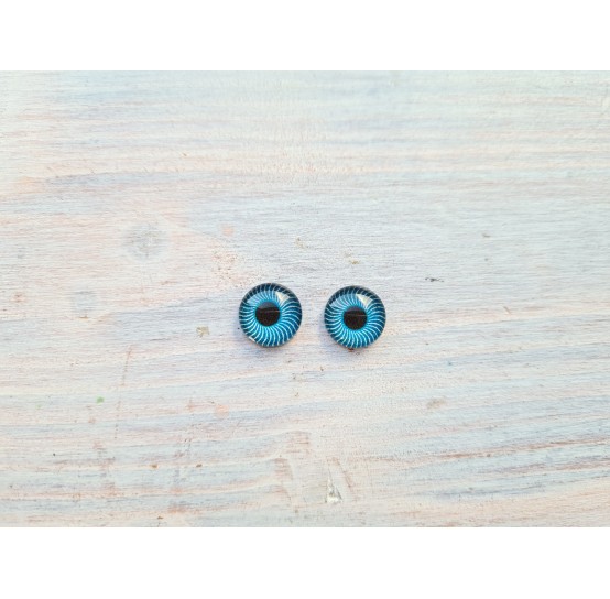 Glass eyes Blue 19, ~ Ø 1 cm