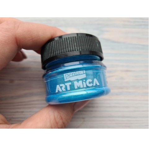 PENTART Art Mica mineral powder, Golden blue, 9g